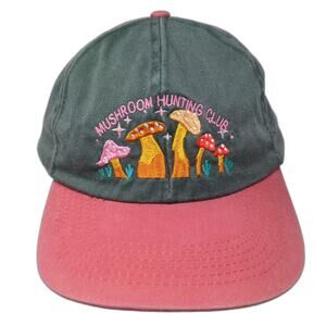 Cobra Caps Baseball Cap Green Pink OS Mushroom Hunting Club Embroidered Hat